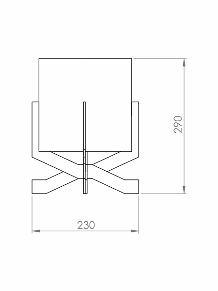 Desenho técnico - Abajur Minimalista Simples | Classic Lar